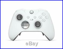 2 x Microsoft Xbox One Elite Wireless Controller Platinum White Edition New