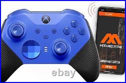 Blue CORE XBOX ONE ELITE 2 Series SMART Custom Modded Controller. Mods for FPS