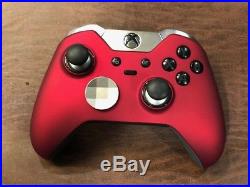 CUSTOM RED Soft Touch Microsoft Xbox One Elite Wireless Controller UNMODDED