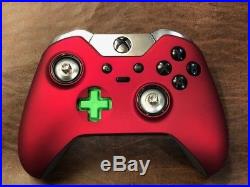 CUSTOM RED Soft Touch Microsoft Xbox One Elite Wireless Controller UNMODDED