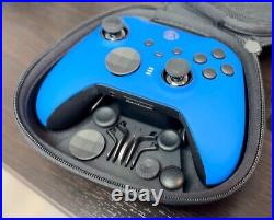CUSTOM Xbox Elite Series 2 Controller (Blue Face/Matte Black)
