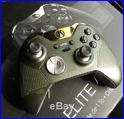 CUSTOM Xbox One X Elite Halo 5 Guardians Master Chief Wireless Controller BONUS
