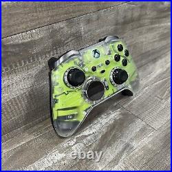 Custom Clear See Through with Green Microsoft Xbox Elite Series 2 Controller