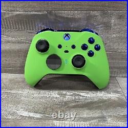 Custom Green And Blue Microsoft Xbox Elite Series 2 Controller