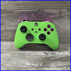 Custom Green And Purple Microsoft Xbox Elite Series 2 Controller