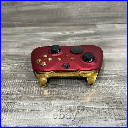 Custom Red and Gold Iron Man Microsoft Xbox Elite Series 2 Controller