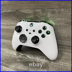 Custom White And Green Microsoft Xbox Elite Series 2 Controller Xbox One