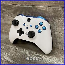 Custom White Chameleon Blue Microsoft Xbox Elite Series 2 Controller Xbox One