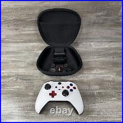 Custom White Red And Blue Microsoft Xbox Elite Series 2 Controller Xbox One