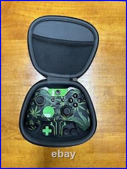 Custom Xbox One Elite 1698 Controller Weed Leafs