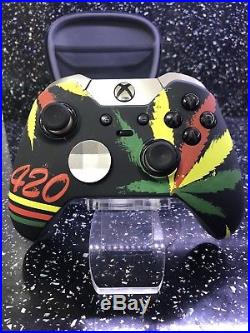 Custom Xbox One Elite Controller Cannabis Leaf Kush 420