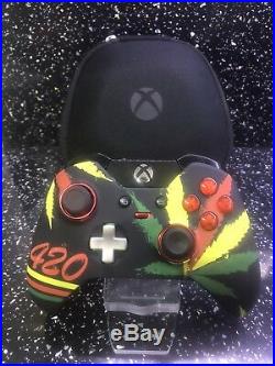 Custom Xbox One Elite Controller Cannabis Leaf Kush 420