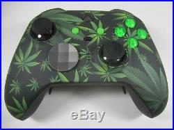 Custom Xbox One Elite Wireless Series 2 Controller detailed weed 1797 new green