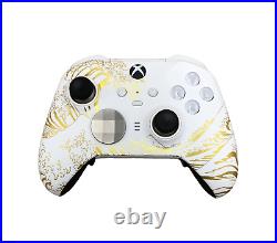 Custom Xbox Series X Elite Series 2 Controller Gold White Great Wave Kanagawa