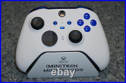 ELITE Custom Soft White & Blue Xbox One Series 2 Microsoft Controller 1797