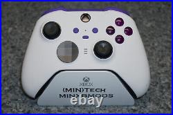 ELITE Custom Soft White & Purple Xbox One Series 2 Microsoft Controller 1797