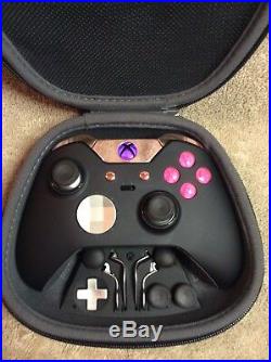 Elite Xbox One 1 Controller Custom, PINK Led, Buttons, ABXY Letters