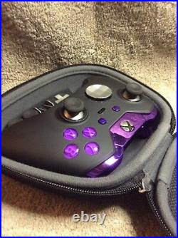 Elite Xbox One 1 Controller Custom PURPLE Led, Buttons, ABXY Letters