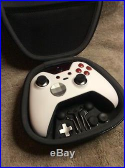 Elite Xbox One 1 Controller Custom WHITE, RED Led, Buttons, ABXY Letters