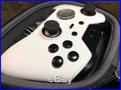 Elite Xbox One 1 Controller Custom WHITE SHELL, Black, Buttons, ABXY