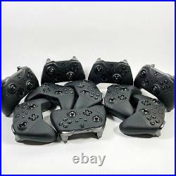 Lot of 10 Microsoft Xbox Elite Series 2 Wireless Controller (FOR PARTS/REPAIR)