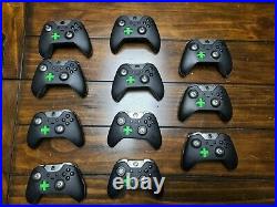 Lot of 11 AS IS Microsoft Xbox One Elite Wireless Video Game Controllers