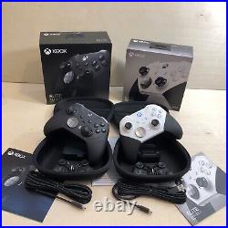 Lot of 2 Xbox X S One Elite Series 2 Wireless Controller White & Black