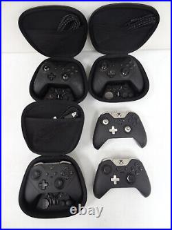 Lot of 5 Used Xbox Elite Wireless Controllers Series 1 & 2 Untested