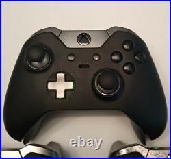 Lot of 7 Microsoft Xbox One Elite Wireless Controller Series 1 for parts As-Is