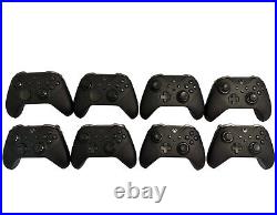 Lot of 8 Xbox One Elite Wireless Controller Series 2 Black DEFECTIVE READ