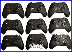 Lot of 9 Xbox One Elite Wireless Controller Series 2 Black DEFECTIVE READ