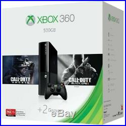 Microsoft Xbox 360 E Holiday Value Bundle 500GB Black Console