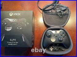 Microsoft Xbox One Black Elite Wireless Controller Series 1 MODEL1698 Bundle