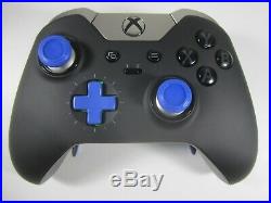 Microsoft Xbox One Elite Custom Black/ Blue Controller series 1 wireless 1698