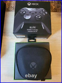 Microsoft Xbox One Elite Wireless Controller Series 1 Black Complete in Box