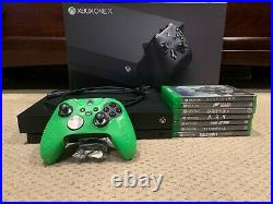 Microsoft Xbox One X 1TB Console Bundle, Xbox Elite Controller V1 and Games