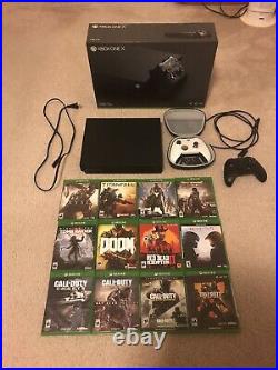 Microsoft Xbox One X 1TB Console with White Elite Controller and 12 Games