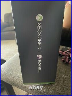 Microsoft Xbox One X 1TB Taco Bell Platinum Limited Edition w Elite Controll
