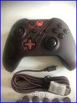 Microsoft Xboxone Gears Of War 4 Elite Controller -Red LED Light/ Custom Shell
