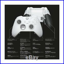 New Microsoft Xbox One Elite Controller Weiss/ White Special Edition JAPAN F/S