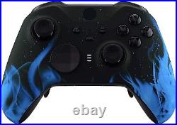 USED- Custom Elite Series 2 Controller for Xbox One, Series X/S, PC Blu Flame