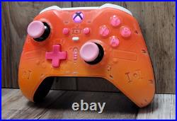 WOW XBOX Elite Series 2 WIRELESS CONTROLLER CUSTOM OMBRE SUNSET LED