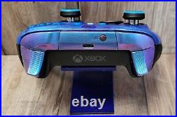 XBOX Elite Series 2 WIRELESS CONTROLLER CUSTOM OMBRE BLUES & SPLATTE LED
