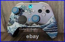XBOX Elite Series 2 WIRELESS CONTROLLER CUSTOM WATER WAVE MATE BLUES LED