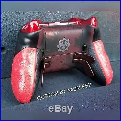 XBOX ONE ELITE WIRELESS CONTROLLER CUSTOM GEARS OF WAR KIT WITH SCUF WithRED LED