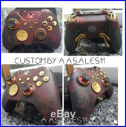 XBOX ONE ELITE WIRELESS CONTROLLER CUSTOM GEARS OF WAR KIT WithRED LED