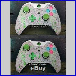 XBOX ONE ELITE WIRELESS CONTROLLER CUSTOM JAWBREAKER WithGREEN SCUF WithGREEN LED