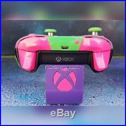 XBOX ONE ELITE WIRELESS CONTROLLER CUSTOM WATERMELON /GREEN SCUF WithPINK/PUR LED