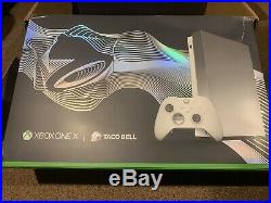XBOX ONE X TACO BELL PLATINUM LIMITED EDITION SYSTEM withELITE CONTROLLER- NEW 1TB