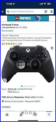 Xbox Elite Series 2 7 Watts Custom Modded Controller Classic Black